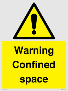 Warning Confined space